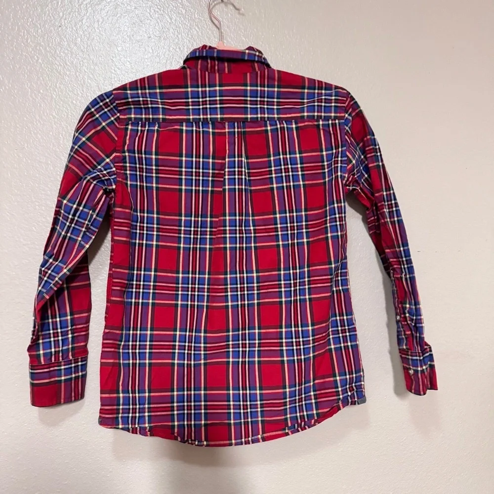 CREWCUTS Red Plaid Button-Up boys Shirt